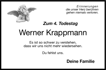 Traueranzeige von Werner Krappmann von Neue Presse Coburg