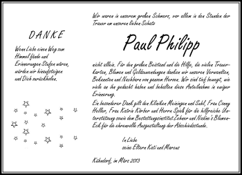 Traueranzeige von Paul Philipp von Südthüringer Presse