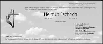 Traueranzeige von Helmut Eschrich von Neue Presse Coburg