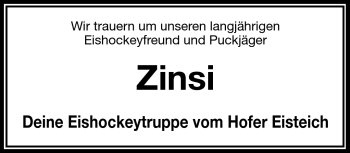 Traueranzeige von Zinsi Na von Frankenpost