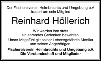 Traueranzeige von Reinhard Höllerich von Frankenpost