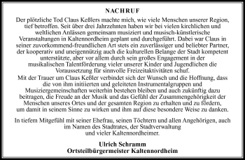 Traueranzeige von Claus Keßlers von Südthüringer Presse