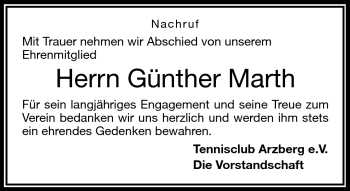 Traueranzeige von Günther Math von Frankenpost