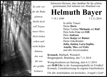 Traueranzeige von Helmuth Bayer von Neue Presse Coburg