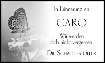 Traueranzeige von Carolin Jäger von Frankenpost