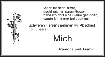 Traueranzeige von Michael  von Frankenpost