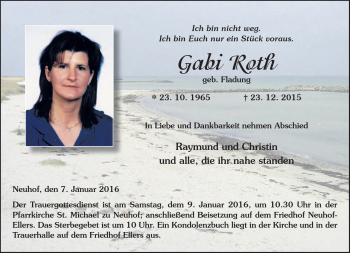Traueranzeige von Gabi Rath von Südthüringer Presse