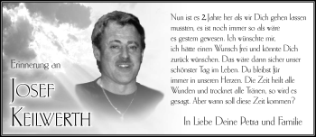 Traueranzeige von Josef Keilwirth von Südthüringer Presse