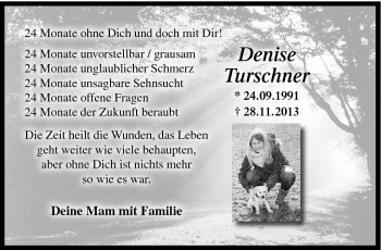 Traueranzeige von Denise Turschner von Neue Presse Coburg