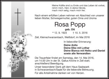 Traueranzeige von Ammon Anita von Frankenpost