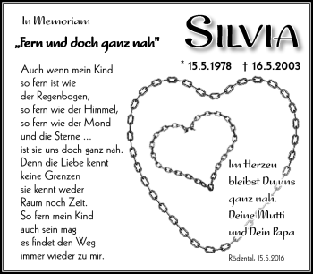 Traueranzeige von Silvia Ludwiczak von Neue Presse Coburg