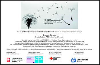 Traueranzeige von Thomas Scholz von Neue Presse Coburg