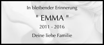 Traueranzeige von Emma  von Neue Presse Coburg