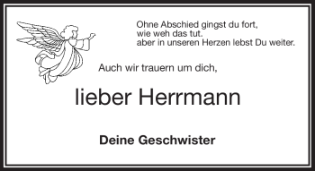 Traueranzeige von Herrmann  von Frankenpost