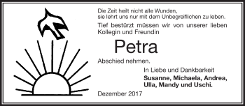Traueranzeige von Petra  von Frankenpost