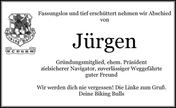 Traueranzeige von Jürgen Friedrich von Neue Presse Coburg