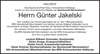 Traueranzeige von Günter Jakelski von Neue Presse Coburg