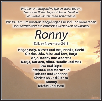 Traueranzeige von Ronny  von Frankenpost