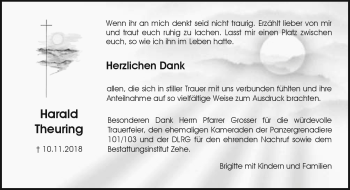 Traueranzeige von Harald Theuring von Neue Presse Coburg