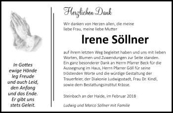 Traueranzeige von Ludwig Sölner von Neue Presse Coburg