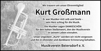 Traueranzeige von Kurt Großmann von Neue Presse Coburg
