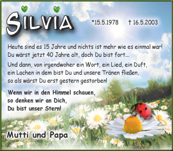 Traueranzeige von Silvia Ludwiczak von Neue Presse Coburg