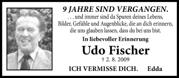 Traueranzeige von Udo Fischer von Neue Presse Coburg