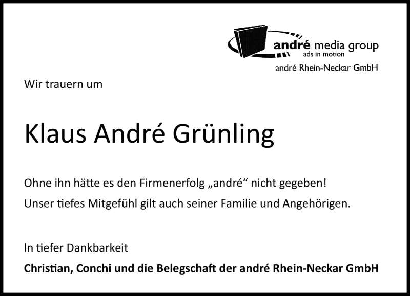  Traueranzeige für Klaus Grünling vom 01.08.2018 aus Frankenpost