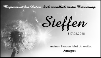 Traueranzeige von Steffen Linke von Südthüringer Presse