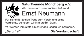 Traueranzeige von Ernst Neumann von Frankenpost