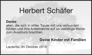 Traueranzeige von Herbert Schäfer von Neue Presse Coburg