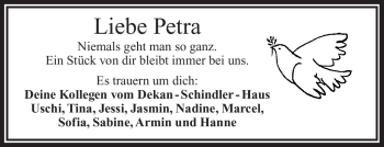 Traueranzeige von Petra Fischer von Frankenpost