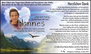 Traueranzeige von Hannes Karel von Südthüringer Presse