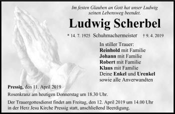 Traueranzeige von Ludwig Schwerbel von Neue Presse Coburg