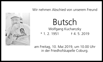 Traueranzeige von Wolfgang Kuscharcky von Neue Presse Coburg