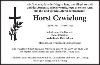 Traueranzeige von Horst Czwielong von Neue Presse Coburg