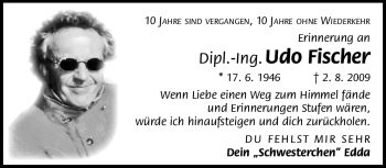 Traueranzeige von Udo Fischer von Neue Presse Coburg