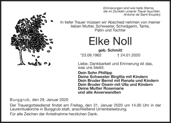 Traueranzeige von Elke Noll von Neue Presse Coburg