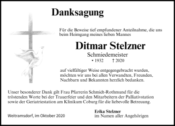 Traueranzeige von Ditmar Stelzner von Neue Presse Coburg