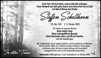 Traueranzeige von Steffen Schellhorn von Südthüringer Presse