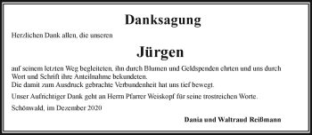 Traueranzeige von Jürgen  von Frankenpost
