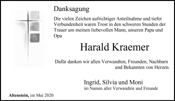 Traueranzeige von Harald Kraemer von Neue Presse Coburg