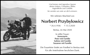 Traueranzeige von Norbert Przybylowicz von Frankenpost