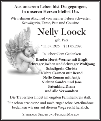 Traueranzeige von Nelly Look von Südthüringer Presse