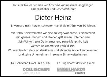 Traueranzeige von Heinz Dieter von Neue Presse Coburg