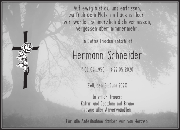 Traueranzeige von Hermann Schneider von Frankenpost
