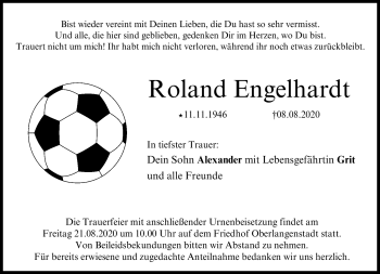 Traueranzeige von Roland Engelhardt von Neue Presse Coburg