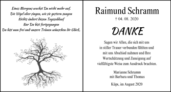 Traueranzeige von Raimund Schramm von Neue Presse Coburg