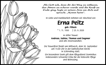 Traueranzeige von Erna Petiz von Frankenpost