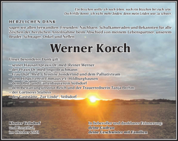 Traueranzeige von Werner Koch von Südthüringer Presse